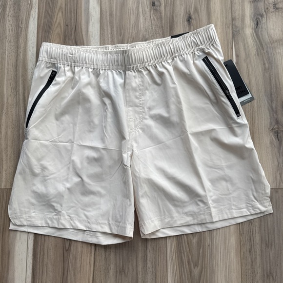 Legends Shorts Mens XL Fog Zip‎ Pockets Drawstring Pull On Stretch - Picture 1 of 6